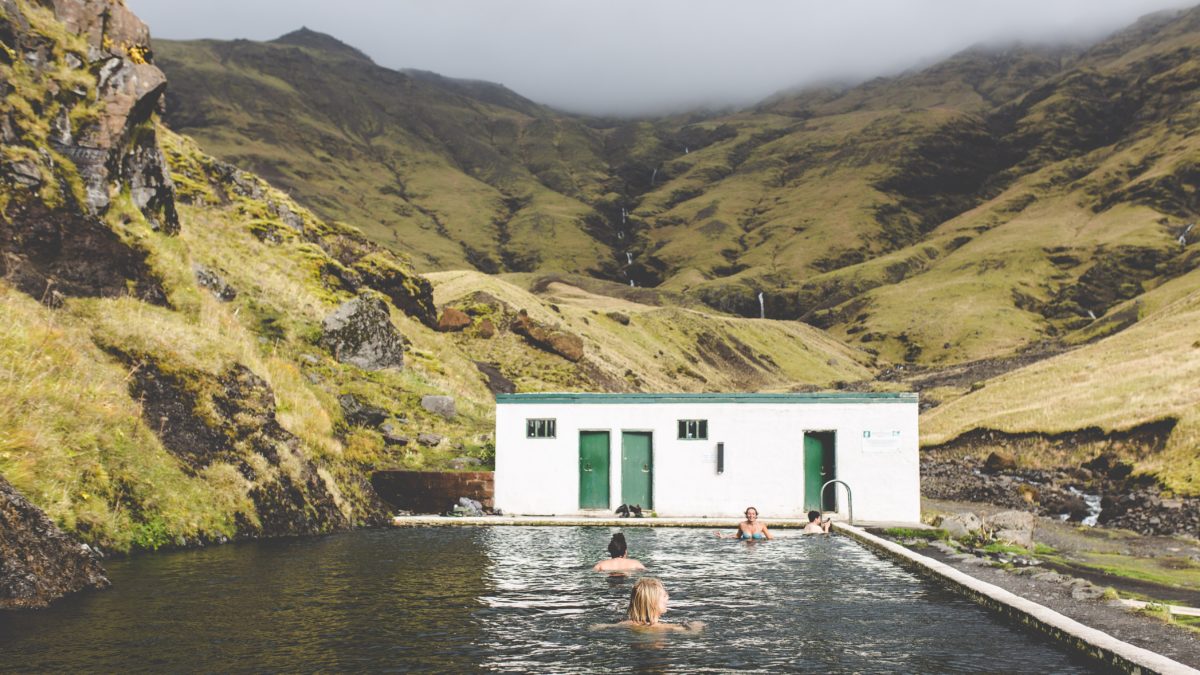Tim Wright Unsplash Stock Image Iceland Natural Hot Springs Lay Your Head in Water by Amy Bess Cook