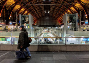 The train station in Antwerp.