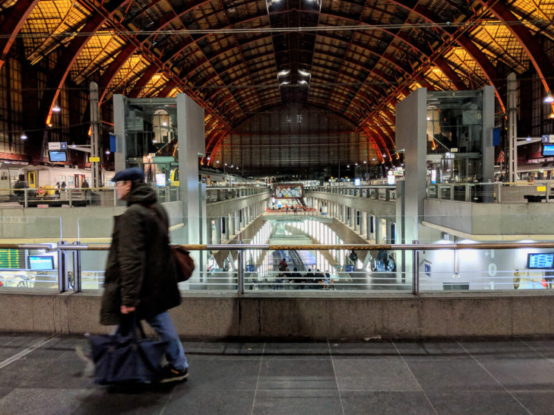 The train station in Antwerp.